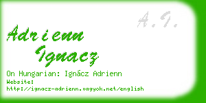 adrienn ignacz business card
