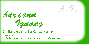 adrienn ignacz business card